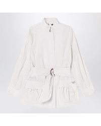 Fendi - Striped Cotton And Silk Blouson - Lyst