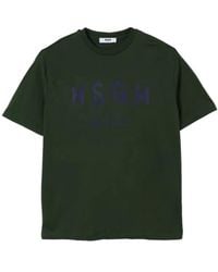 MSGM - T-Shirt With Logo - Lyst