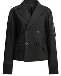 Sacai - "X Nylon" Blazer - Lyst