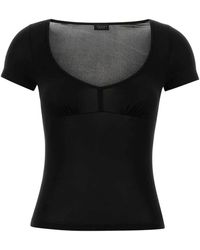 Gucci - Solid Scoop Neck T-Shirt - Lyst