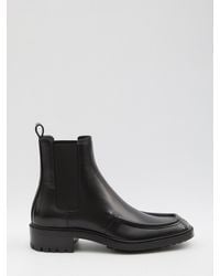 Maison Margiela - Leather Tabi Ankle Boots - Lyst