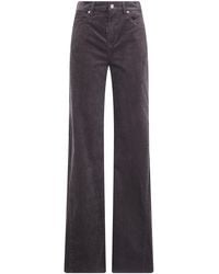 7 For All Mankind - Lotta Corduroy Coffee Bean With Side Panel - Lyst