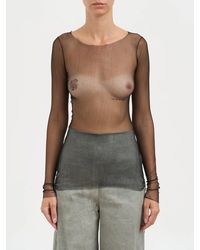 Cortana - Silk Tulle Top - Lyst