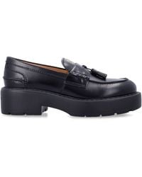 Miu Miu - Leather Moccasins - Lyst
