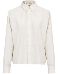 MM6 by Maison Margiela - Poplin Cotton Shirt - Lyst