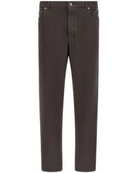 Brunello Cucinelli - Garment-Dyed Denim Jeans - Lyst
