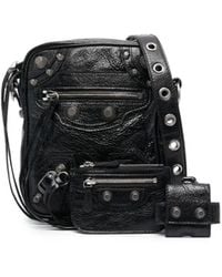 Balenciaga - Le Cagole Leather Crossbody Bag - Lyst