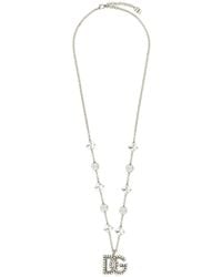 Dolce & Gabbana - Dolce & Gabbana Dg Pendant Necklace - Lyst