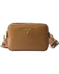Prada - Caramel Leather Crossbody Bag - Lyst