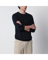 Roberto Collina - Cotton Crewneck Sweater - Lyst