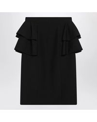 Valentino - Skirt With Ruffles On The Sides - Lyst