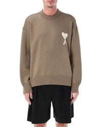 Ami Paris - Ami De Coeur Crewneck Knit - Lyst