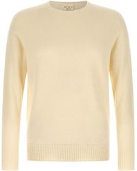 Ma'ry'ya - Crew-Neck Sweater With Slits - Lyst