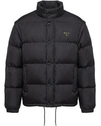 Prada - Re-Nylon Short Down Jacket - Lyst
