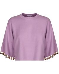 Rabanne - Cotton Blend Crew-Neck Sweater - Lyst