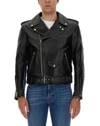 McQueen - Combo Biker Jacket - Lyst