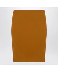 Saint Laurent - Pastel Stretch Viscose Blend Skirt - Lyst