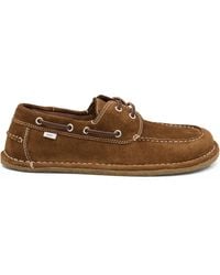 Ami Paris - Suede Lace-Up Boat Shoes - Lyst