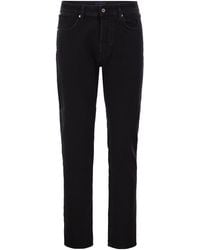 Stone Island - Straight-Leg Five-Pocket Stretch Cotton Jeans - Lyst