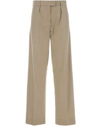 Miu Miu - Sand Panama Pant - Lyst