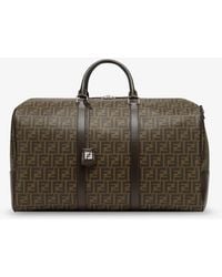Fendi - Large Duffle Ff Ff Fabric Travel Bag - Lyst