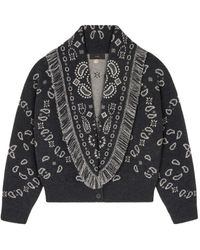 Alanui - Bandana Wool And Cashmere Cardi-Bomber - Lyst