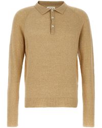 Ma'ry'ya - Bouclé Cotton Polo Shirt - Lyst