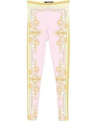 Versace - Baroque-Print Leggings Clothing - Lyst