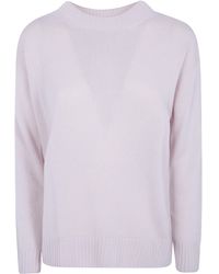 Rossopuro - Long Sleeved Boat Neckline Over Sweater - Lyst