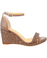 Castañer - Castañer Leather Raffia Heel - Lyst