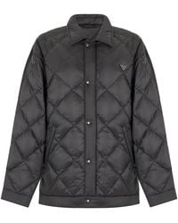 Prada - Padded Jacket Polyester & Down - Lyst