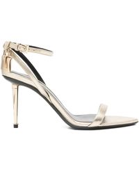 Tom Ford - Ankle-Strap Padlock 90 Mid Heel Sandals - Lyst