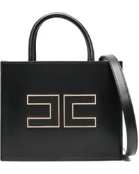 Elisabetta Franchi - Small Tote Bag With Logo - Lyst