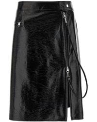 Courreges - Courregès Vynil Midi Skirt - Lyst