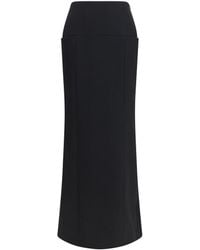 Alaïa - Wool Column Skirt Merino - Lyst