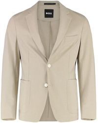 BOSS - Single-Breasted Two-Button Jacket - Lyst