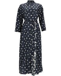 Max Mara - S Max Mara Printed Silk Lever Dress - Lyst
