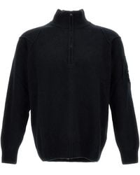 C.P. Company - C. P. Company Grs Lambswool Half-Zip Sweater - Lyst