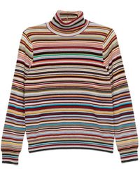Paul Smith - Signature Stripe Roll Neck Sweater - Lyst