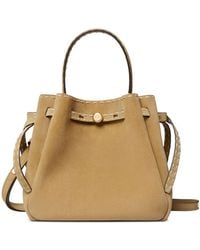 Tory Burch - Romy Suede Leather Bucket Bag - Lyst