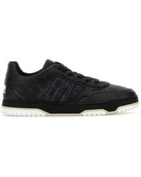 Gucci - Printed Leather Sneakers - Lyst