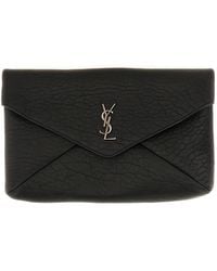 Saint Laurent - Clutch Cassandre Lamb Bags - Lyst