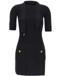 Elisabetta Franchi - Embellished Mini Dress - Lyst