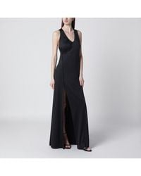 Victoria Beckham - Long Jersey Dress With Slit - Lyst