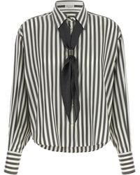 Brunello Cucinelli - Shirt With Scarf - Lyst