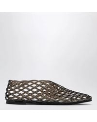 Senso - Ebony Rubber Mesh Ballet Flats - Lyst