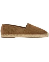Brunello Cucinelli - Washed Suede Espadrilles With Beading - Lyst