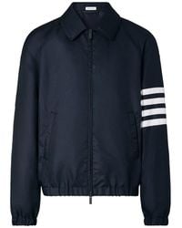 Thom Browne - Shiny Ripstop 4-Bar Track Jacket - Lyst