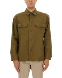 BOSS - Stretch Linen And Viscose Shirt - Lyst