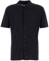 Prada - Midnight Wool Shirt - Lyst